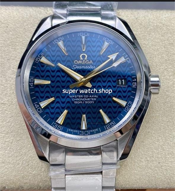 N1-Factory-Omega-Seamaster-Aqua-Terra-Master-Co-Axial-Chronometer-231.10-5.jpg N1 Factory Omega Seamaster Aqua Terra Master Co-Axial Chronometer 231.10.42.21.03.006 41.5mm Full Steel Ripple Blue Dial - Image 1