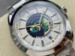 N1 Factory Omega Seamaster Aqua Terra World Time 220.93.43.22.99.001 43mm Full Steel White Dial - Image 2