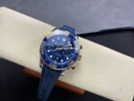 N1 Factory Omega Seamaster Diver 300M Co-Axial Chronometer Chronograph 210.22.42.20.03.001 44mm Gold&Steel Blue Rubber Strap Blue Dial - Image 4