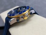 N1 Factory Omega Seamaster Diver 300M Co-Axial Chronometer Chronograph 210.22.42.20.03.001 44mm Gold&Steel Blue Rubber Strap Blue Dial - Image 6