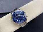 N1 Factory Omega Seamaster Diver 300M Co-Axial Chronometer Chronograph 210.20.44.51.03.001 44mm Full Steel&Gold Strap Blue Dial - Image 4