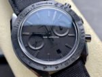N1 Factory Omega Speedmaster Dark Side Of The Moon 311.92.44.51.01.005 44.25mm Ceramic Textile Strap Black Dial - Image 2