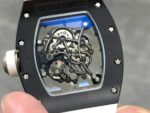 NEW Factory Richard Mille RM055 Bubba Watson 42.7mm Ceramic White Rubber Strap Skeletonized White Dial - Image 7