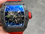 NEW Factory Richard Mille RM35-01 Rafael Nadal 43mm Carbon Fiber Rubber Strap Skeletonized Dial