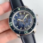 OM Factory Blancpain Fifty Fathoms 5085FB-1140-52B 45mm Steel Textile Strap Blue Dial - Image 2