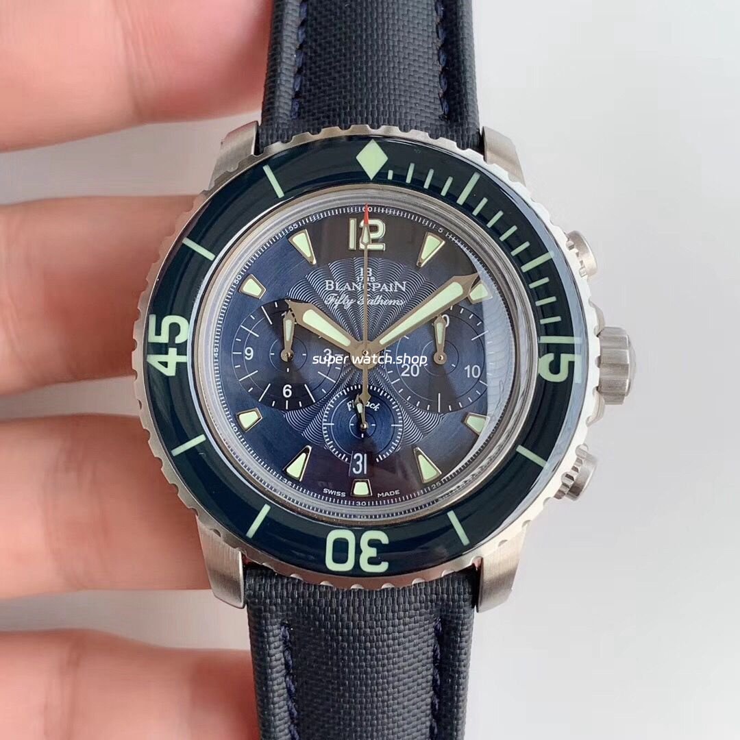 OM-Factory-Blancpain-Fifty-Fathoms-5085FB-1140-52B-45mm-Steel-Textile-Strap-Blue-Dial-8.jpg OM Factory Blancpain Fifty Fathoms 5085FB-1140-52B 45mm Steel Textile Strap Blue Dial - Image 1