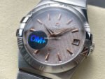 OM+ Factory Omega Constellation Men 123.10.38.21.06.002 38mm Full Steel Pink Dial - Image 3