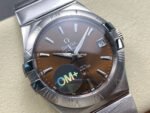 OM+ Factory Omega Constellation Men 123.10.38.21.10.001 38mm Full Steel Brown Dial - Image 2