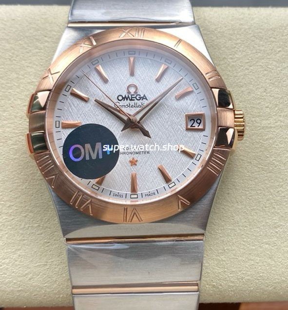 OM-Factory-Omega-Constellation-Men-123.20.38.21.02.007-38mm-OM-Factory-Omega-Constellation-Men-123.20.38.21.02.007-38mm-Ros-6.jpg OM+ Factory Omega Constellation Men 123.20.38.21.02.007 38mm Rose Gold Steel Silver Dial - Image 1