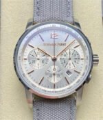 OMF Factory Audemars Piguet Code 11.59 26393CR.OO.A008KB.01 41mm Rose Gold&Steel Canvas Strap Silver Dial