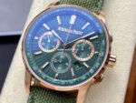OMF Factory Audemars Piguet Code 11.59 26393OR.OO.A056KB.01 41mm Rose Gold Canvas Strap Lines Green Dial - Image 3