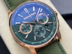 OMF Factory Audemars Piguet Code 11.59 26393OR.OO.A056KB.01 41mm Rose Gold Canvas Strap Lines Green Dial - Image 2