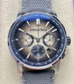 OMF Factory Audemars Piguet Code 11.59 26393QT.OO.A064KB.01 41mm Steel Canvas Strap Brown Dial