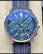 OMF Factory Audemars Piguet Code 11.59 26393ST.OO.A348KB.01 41mm Steel Canvas Strap Blue Dial