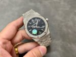 OMF Factory Frosted Audemars Piguet Royal Oak 15500ST.OO.1220ST.03 41mm Full Frosted Steel Silver Dial - Image 4