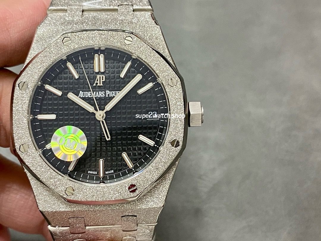 OMF-Factory-Frosted-Audemars-Piguet-Royal-Oak-15500STOO1220ST03-41mm-Full-Frosted-Ste-7.jpg OMF Factory Frosted Audemars Piguet Royal Oak 15500ST.OO.1220ST.03 41mm Full Frosted Steel Silver Dial - Image 1
