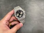 OMF Factory Frosted Audemars Piguet Royal Oak Chronograph 26240BC.GG.1224BC.02 41mm Silver Eye Black Dial - Image 4