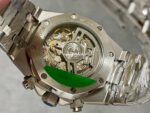 OMF Factory Frosted Audemars Piguet Royal Oak Chronograph 26240BC.GG.1324BC.02 41mm Full Frosted White Gold Blue Dial - Image 7