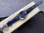 PP+ Factory Patek Philippe Annual Calendar 5396G-017 White Gold Baguette Diamonds Blue Dial - Image 4