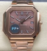 PP+ Factory Patek Philippe Cubitus 7128/1R-001 45mm Rose Gold Brown Dial