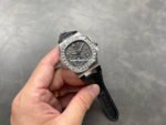 PPF Factory Patek Philippe Nautilus 5722G-001 40mm White Gold Leather Strap Grey Dial - Image 4
