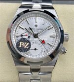 PZ Factory Vacheron Constantin Overseas Dual Time 7900V/110A-B333 41mm Full Steel Silver Dial