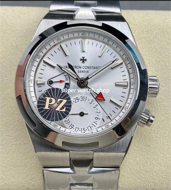 PZ-Factory-Vacheron-Constantin-Overseas-Dual-Time-7900V110A-B333-41mm-Full-Steel-Silver-Dial-1.jpg PZ Factory Vacheron Constantin Overseas Dual Time 7900V/110A-B333 41mm Full Steel Silver Dial - Image 1