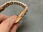 QF Factory Counterweight Rolex Day-Date 228235-0045 40mm Full Rose Gold Baguette Diamond Black Dial - Image 5