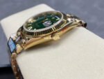 QF Factory Counterweight Rolex Day-Date 228238-0069 40mm Full Yellow Gold Roman Number Green Dial - Image 6