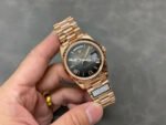 QF Factory Counterweight Rolex Day-Date 238235-0055 40mm Full Rose Gold Roman Number Black Dial - Image 4