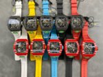 R7 Factory Richard Mille RM35-02 44.5mm Carbon Fiber Black Rubber Strap Skeletonized Dial - Image 10