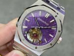 R8 Factory Audemars Piguet Royal Oak Tourbillon 26522ST.OO.1220ST.01 41mm Full Steel Purple Dial - Image 3
