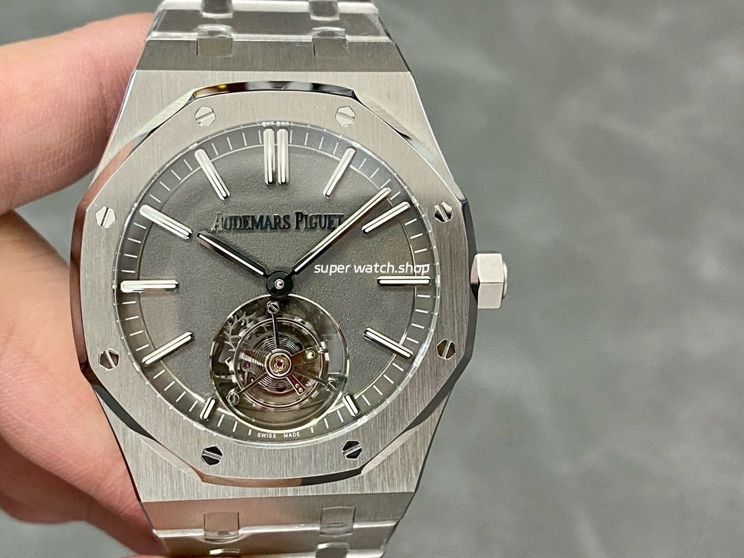R8-Factory-Audemars-Piguet-Royal-Oak-Tourbillon-26530TI.OO_.1220TI.01-41mm-Full-Titanium-Gre-7.jpg R8 Factory Audemars Piguet Royal Oak Tourbillon 26530TI.OO.1220TI.01 41mm Full Titanium Grey Dial - Image 1