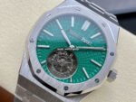 R8 Factory Audemars Piguet Royal Oak Tourbillon 26534TI.OO.1220TI.01 41mm Full Steel Green Dial - Image 3