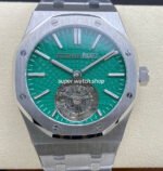R8 Factory Audemars Piguet Royal Oak Tourbillon 26534TI.OO.1220TI.01 41mm Full Steel Green Dial