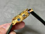 RM Factory Omega Speedmaster Professional Moonwatch 310.63.42.50.02.001 Gold Rubber Strap Green Dial - Image 6