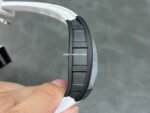 RM Factory Richard Mille RM 055 43mm Black Ceramic White Rubber Strap Skeletonized White Dial - Image 5