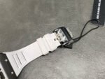 RM Factory Richard Mille RM 055 43mm Black Ceramic White Rubber Strap Skeletonized White Dial - Image 8