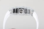 RM Factory Richard Mille RM 055 43mm Transparent Crystal White Rubber Strap Skeletonized Black Dial - Image 6