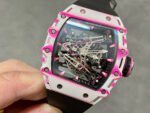 RM Factory Richard Mille RM 38-02 43mm Carbon Fiber Black Rubber Strap Skeletonized Dial - Image 3