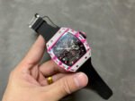 RM Factory Richard Mille RM 38-02 43mm Carbon Fiber Black Rubber Strap Skeletonized Dial - Image 4