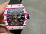 RM Factory Richard Mille RM 38-02 43mm Carbon Fiber Black Rubber Strap Skeletonized Dial