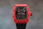 RM Factory Richard Mille RM12-01 39mm Carbon Fiber Black Rubber Strap Skeletonized Black Dial