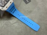 RM Factory Richard Mille RM12-01 39mm Carbon Fiber Blue Rubber Strap Skeletonized Black Dial - Image 9