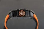 RM Factory Richard Mille RM12-01 39mm Carbon Fiber Orange Canvas Strap Skeletonized Rose Gold Dial - Image 7