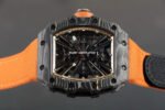 RM Factory Richard Mille RM12-01 39mm Carbon Fiber Orange Canvas Strap Skeletonized Rose Gold Dial - Image 6