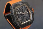 RM Factory Richard Mille RM12-01 39mm Carbon Fiber Orange Canvas Strap Skeletonized Rose Gold Dial - Image 2