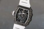 RM Factory Richard Mille RM12-01 39mm Carbon Fiber White Rubber Strap Skeletonized Rose Gold Dial - Image 8