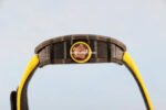 RM Factory Richard Mille RM12-01 39mm Carbon Fiber Yellow Canvas Strap Skeletonized Rose Gold Dial - Image 8