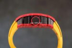 RM Factory Richard Mille RM12-01 39mm Red Carbon Fiber Yellow Rubber Strap Skeletonized Black Dial - Image 7
